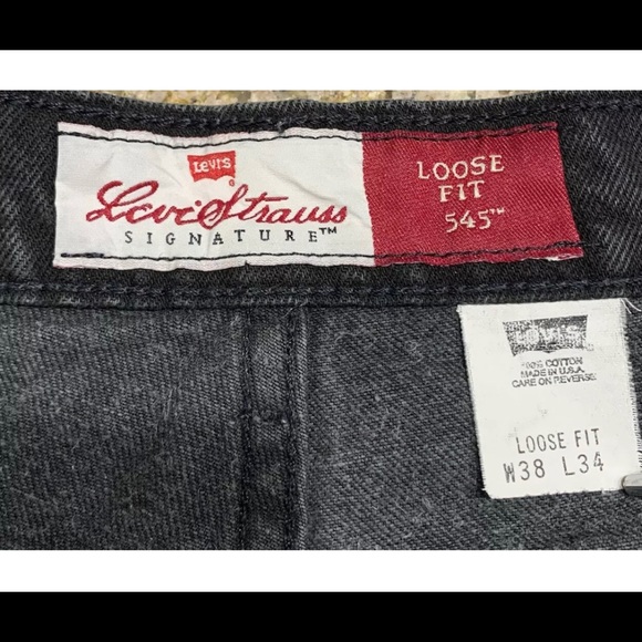 Levi's 545 Vintage 90’s Loose Jeans Tag 38x34 Actual 36x34 - Picture 6 of 10